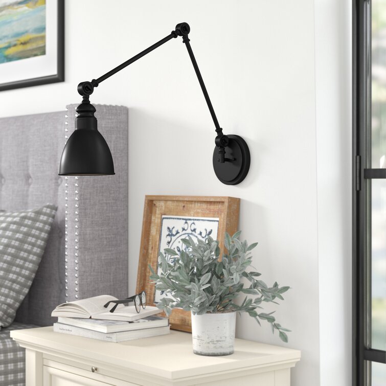 Adjustable arm on sale wall light